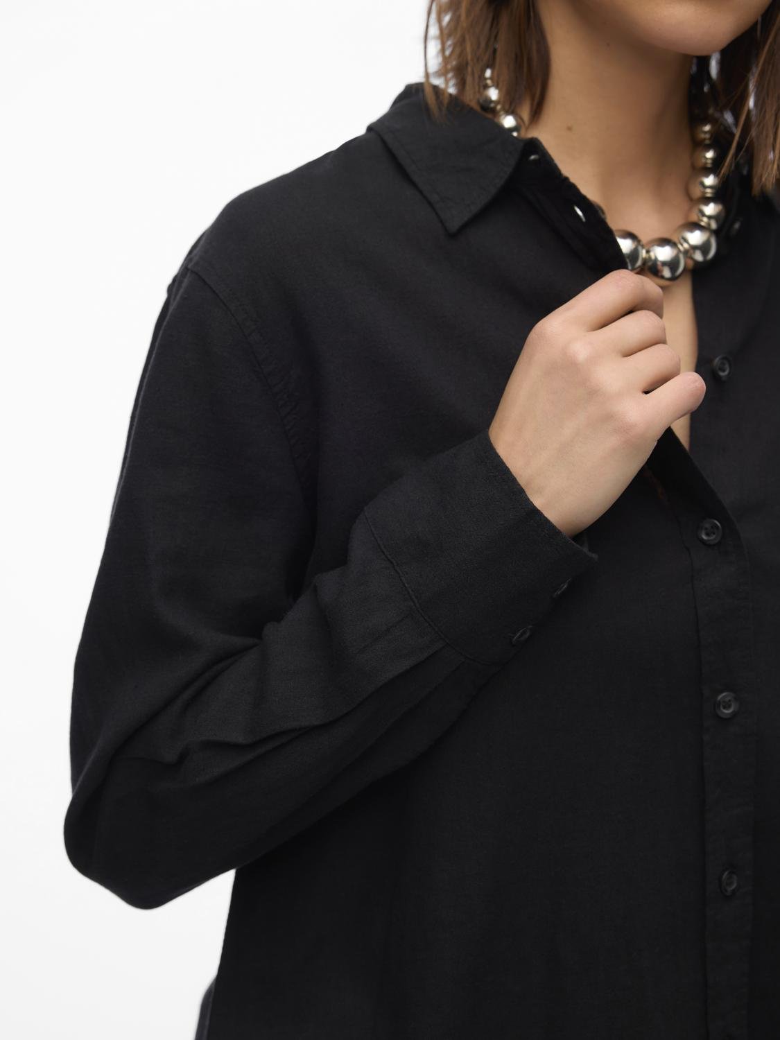 VMLINN Shirt - Black - VERO MODA & VILA Bergvik